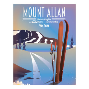 Mount Allan, Kananaskis, Alberta, Kanada Skifahren Fotodruck