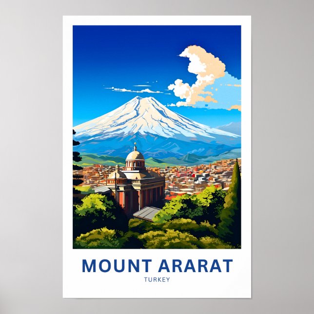Mount Ararat Turkey Reisedrucke Poster (Vorne)