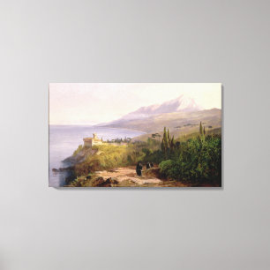 Mount Athos und das Kloster von Stavroniketes, 18 Leinwanddruck
