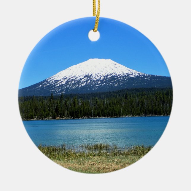Mount Bachelor, OR Keramik Ornament (Vorne)