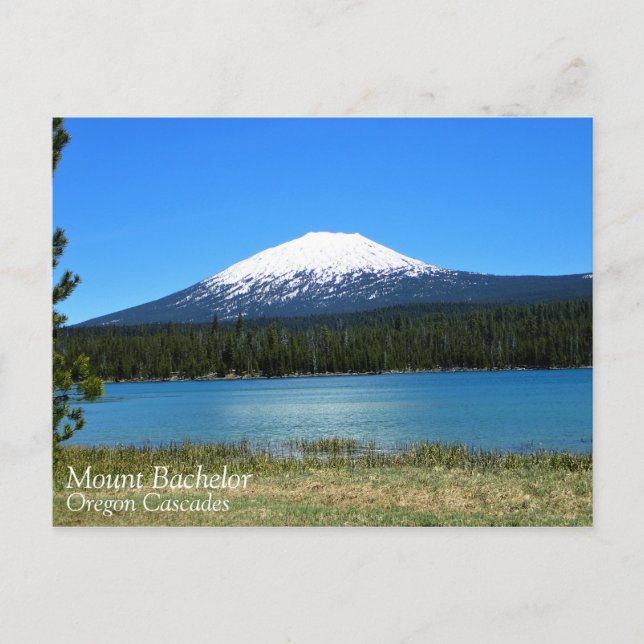 Mount Bachelor, Oregon Postkarte (Vorderseite)