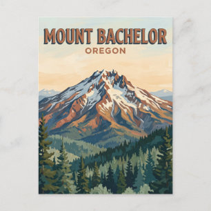 Mount Bachelor Oregon Postkarte