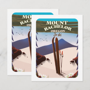 Mount Bachelor Oregon Ski Reiseplakat