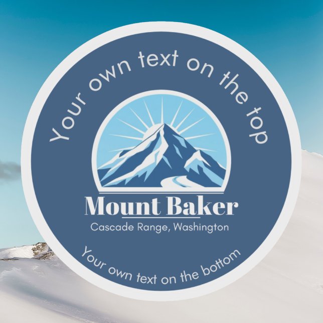 Mount Baker Cascade Washington ski resort  Aufkleber (Von Creator hochgeladen)