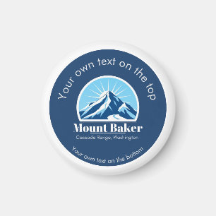 Mount Baker Cascade Washington Skigebiet Magnet