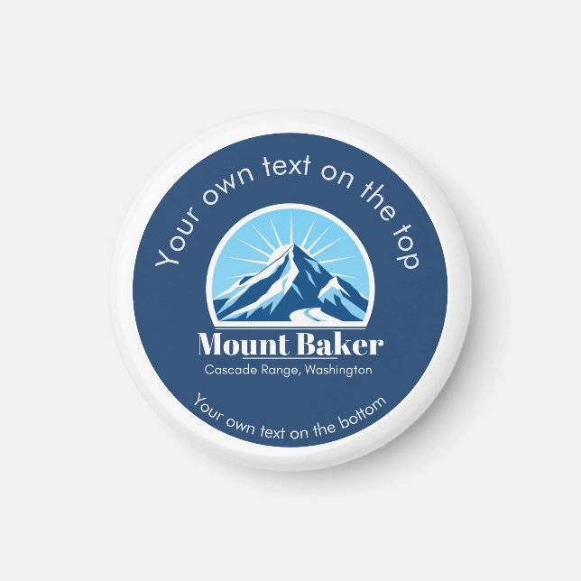Mount Baker Cascade Washington Skigebiet  Magnet (Vorne)