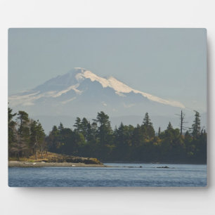 Mount Baker dominiert die Landschaft Fotoplatte