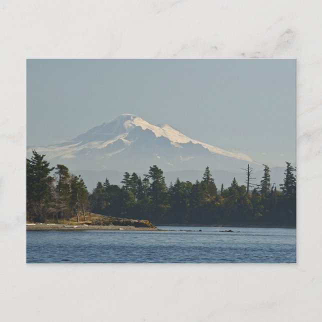 Mount Baker dominiert die Landschaft Postkarte (Vorderseite)