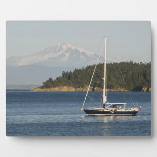 Mount Baker dominiert Landschaft Fotoplatte