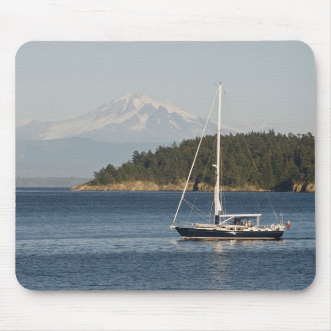Mount Baker dominiert Landschaft Mousepad (Vorne)