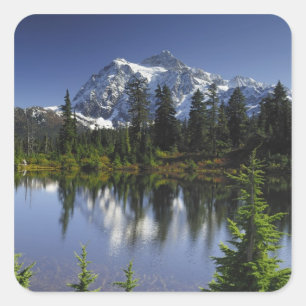 Mount Baker-Snoqualmie Nationalforst Quadratischer Aufkleber