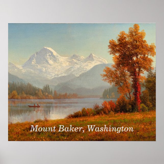 Mount Baker, Washington, Kunst, Poster (Vorne)