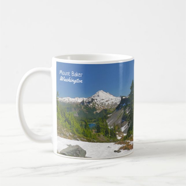 Mount Baker Washington Landscape Foto Kaffeetasse (Links)