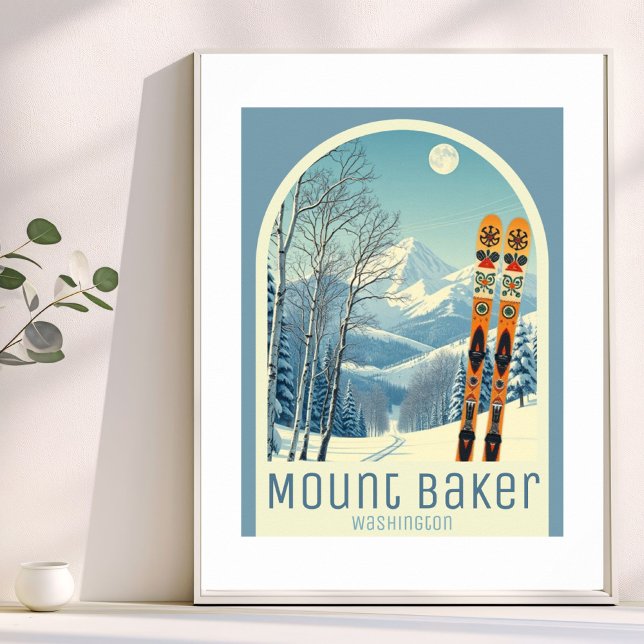 Mount Baker Washington ski resort Poster (Von Creator hochgeladen)