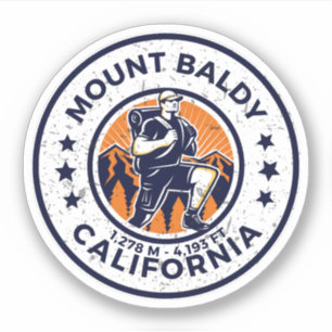 Mount Baldy Wandern, Montana Alpine Pass Aufkleber