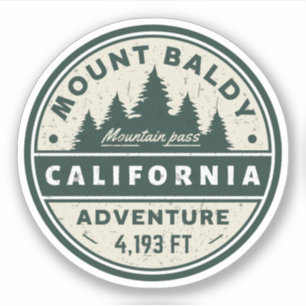 Mount Baldy Wandern, Montana Alpine Pass Aufkleber