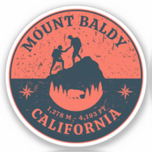 Mount Baldy Wandern, Montana Alpine Pass Aufkleber