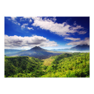 Mount Batur Volcano Foto Drucken