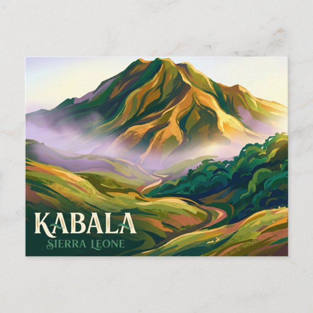 Mount Bintumani Sierra Leone Postkarte (Vorderseite)