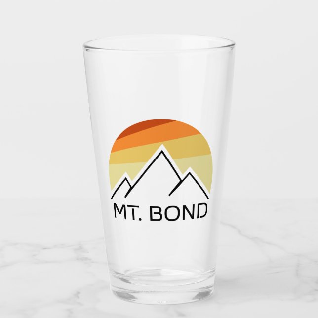 Mount Bond New Hampshire Retro Glas (Vorderseite)