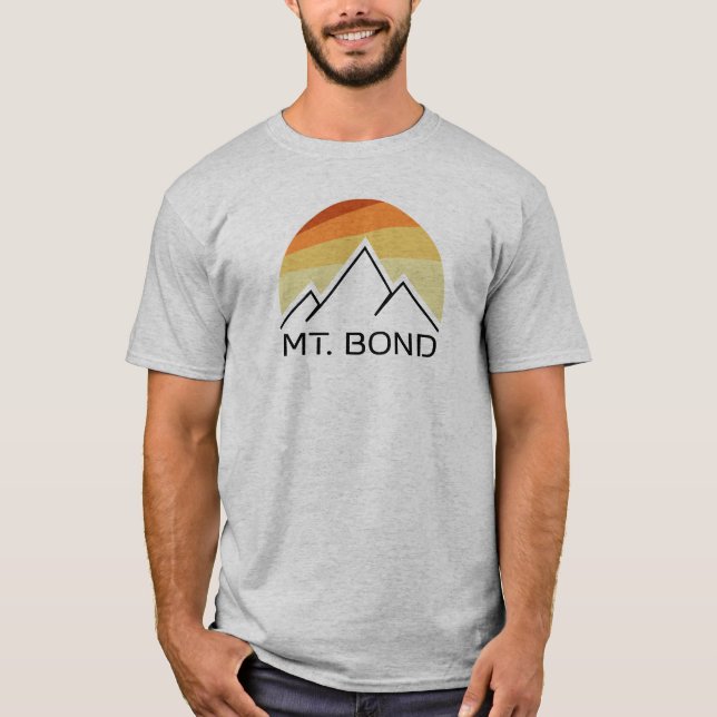 Mount Bond New Hampshire Retro T-Shirt (Vorderseite)