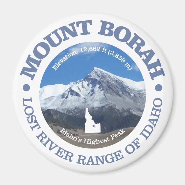 Mount Borah Magnet (Vorne)