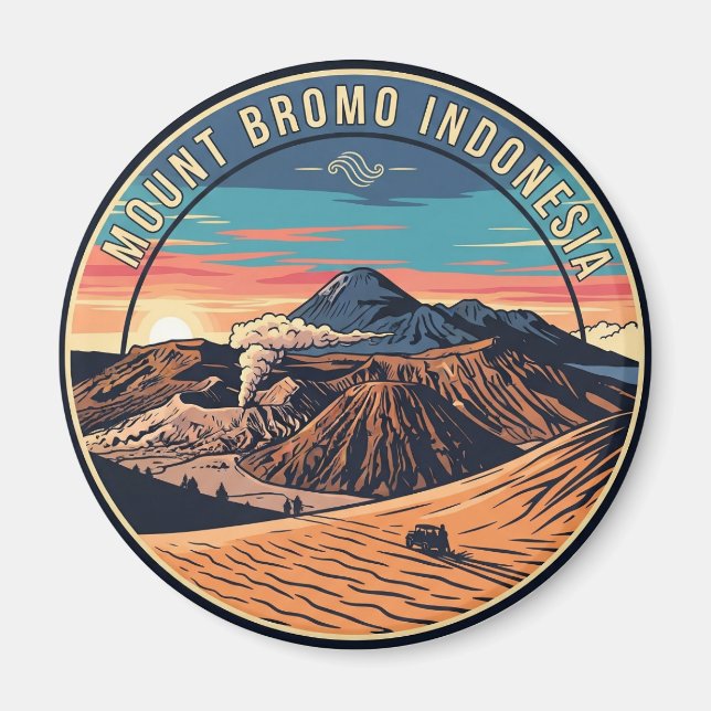 Mount Bromo Indonesia Travel Magnet (Vorne)