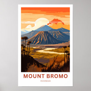 Mount Bromo Indonesia Travel Print Poster