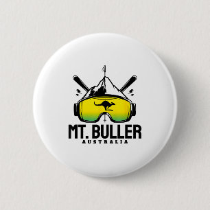 Mount Buller Australien Ski Retro Skifahren  Button