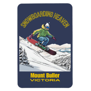 Mount Buller Victoria Snowboarding Magnet