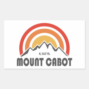 Mount Cabot New Hampshire Rechteckiger Aufkleber