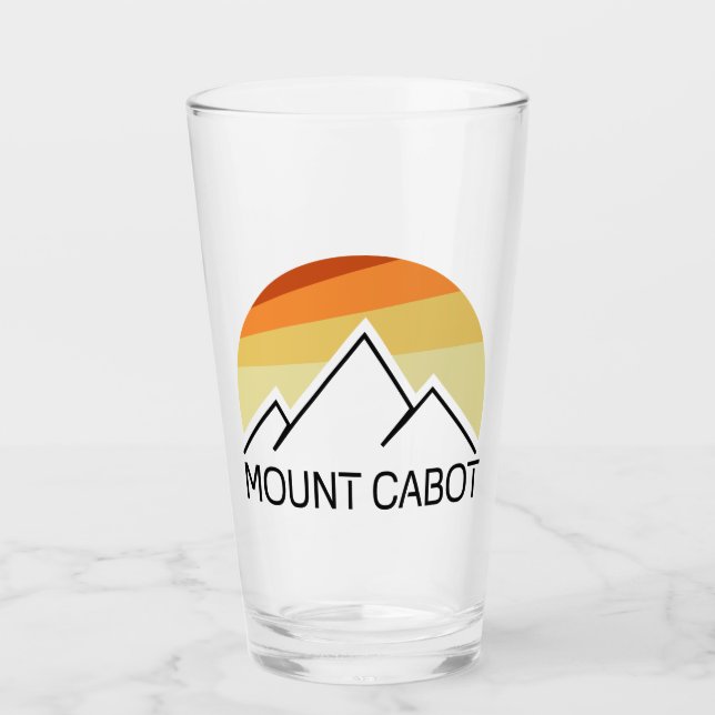 Mount Cabot New Hampshire Retro Glas (Vorderseite)