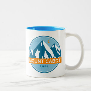 Mount Cabot New Hampshire Stars Moon Zweifarbige Tasse