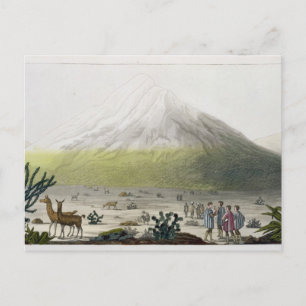 Mount Chimborazo, Ecuador, aus "Le Costume Ancien Postkarte
