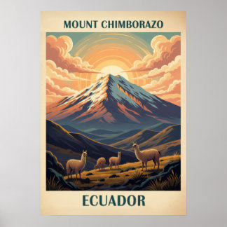 Mount Chimborazo Ecuador V02 Poster