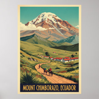 Mount Chimborazo Ecuador V06 Poster