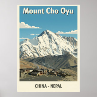 Mount Cho Oyu Nepal-China V03 Poster