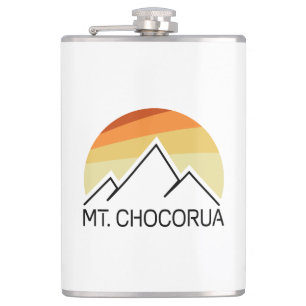 Mount Chocorua New Hampshire Retro Flachmann