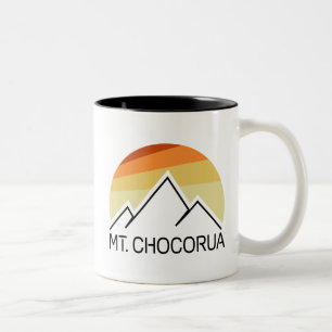 Mount Chocorua New Hampshire Retro Zweifarbige Tasse