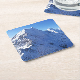 Mount Cook (Aoraki) Peak, Neuseeland Rechteckiger Pappuntersetzer