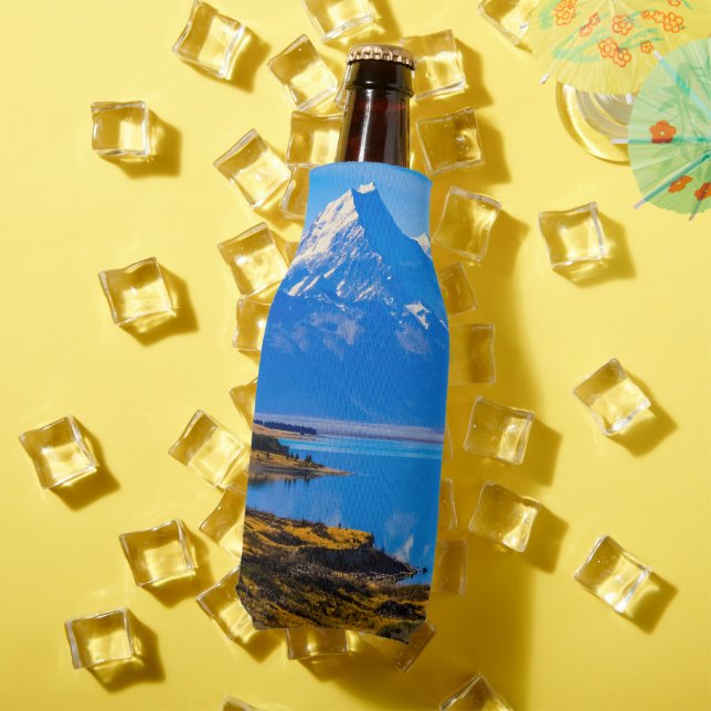 Mount Cook mit Blick auf den Pukaki-See, NZ Flaschenkühler (In Situ Sommer)