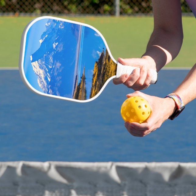 Mount Cook mit Blick auf den Pukaki-See, NZ Pickleball Schläger (InSitu)