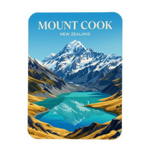 Mount Cook Nationalpark Neuseeland Magnet
