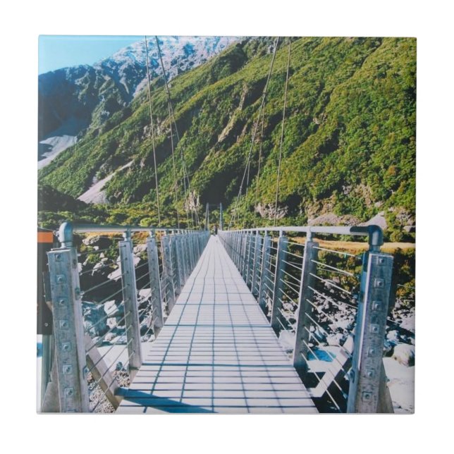 Mount Cook - Neuseeland Fliese (Vorderseite)