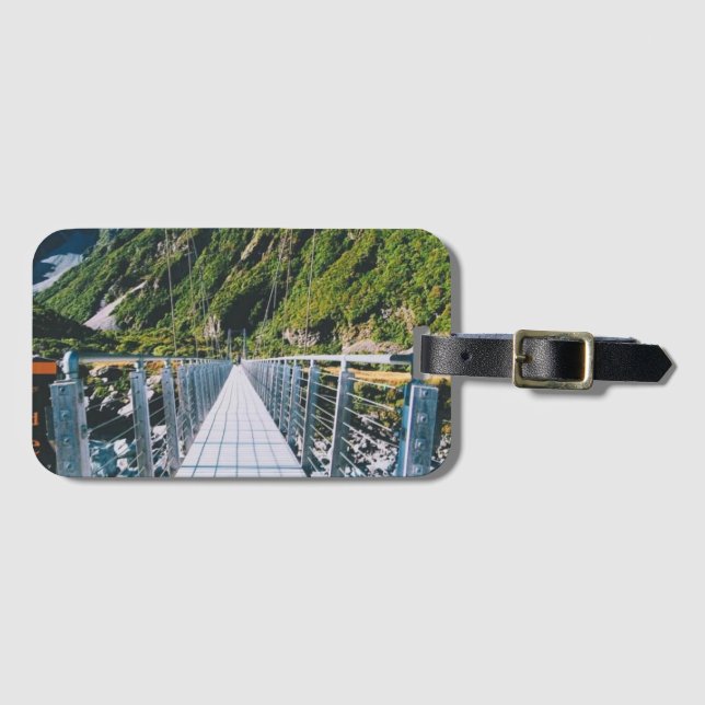 Mount Cook - Neuseeland Gepäckanhänger (Vorderseite (Horizontal))