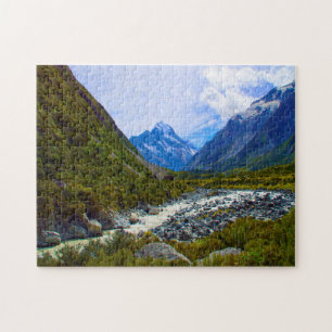 Mount Cook Neuseeland. Puzzle