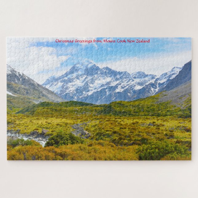 Mount Cook Neuseeland Puzzle (Horizontal)
