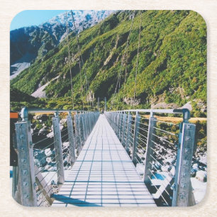 Mount Cook - Neuseeland Rechteckiger Pappuntersetzer