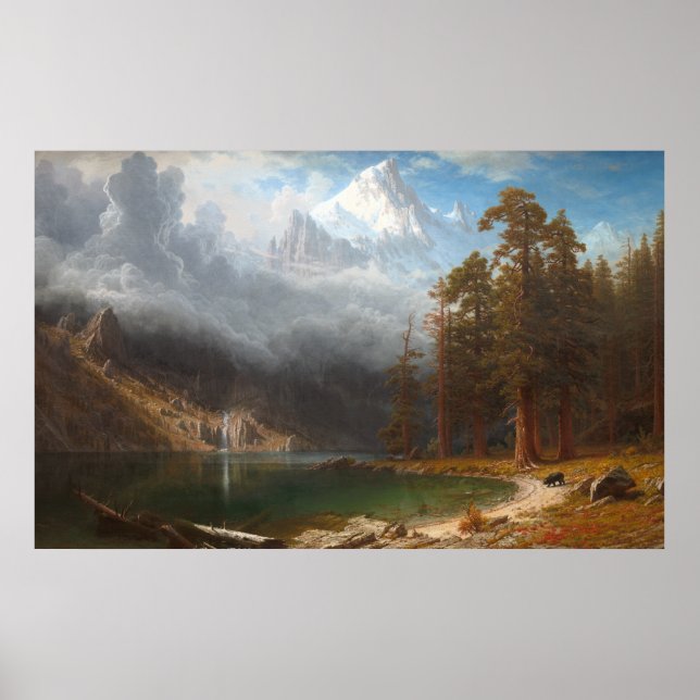 Mount Corcoran von Albert Bierstadt Poster (Vorne)