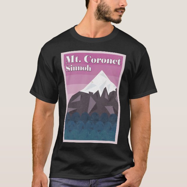Mount Coronet (Grunge Texture) T-Shirt (Vorderseite)